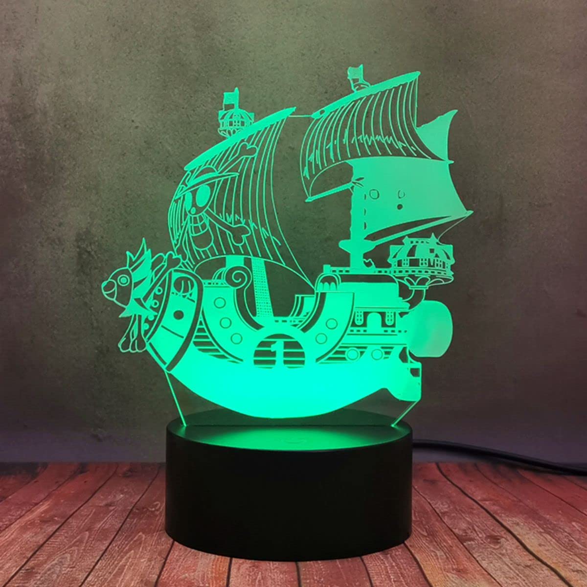 Amazon.co.jp: 海賊船ランプ 3D LEDナイトライト アニメファン用